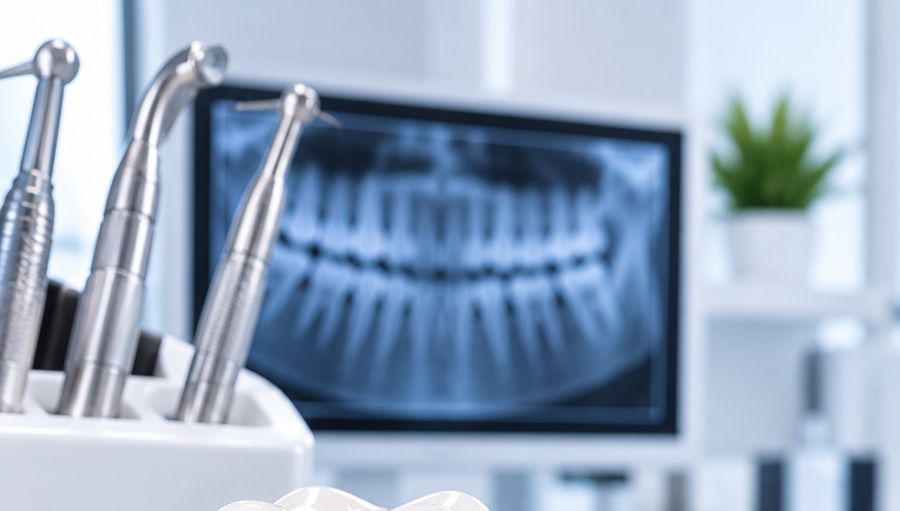 Dental X-ray and instruments